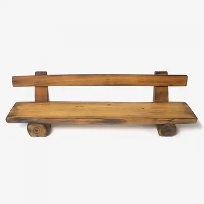 無垢材フラワースタンド/植木鉢置き (椅子型) 70cm