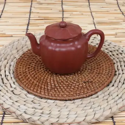 ラタン丸形茶卓コースター16cm