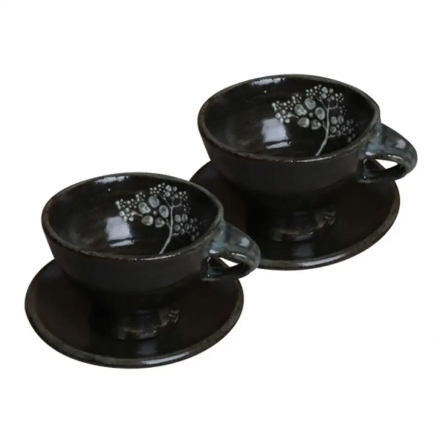 粉青磁コーヒーカップセット