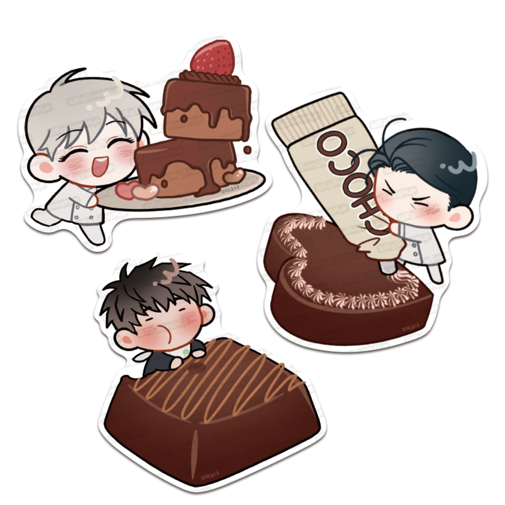 Serendipity Trap Favorite Big Piece Sticker No.2 Chocolate Set
