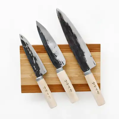 南原復興 鋳鉄包丁 食道包丁（伝統 台所 包丁 多用途 手作り 鍛冶屋包丁 業務用 食堂 韓食 台所包丁）