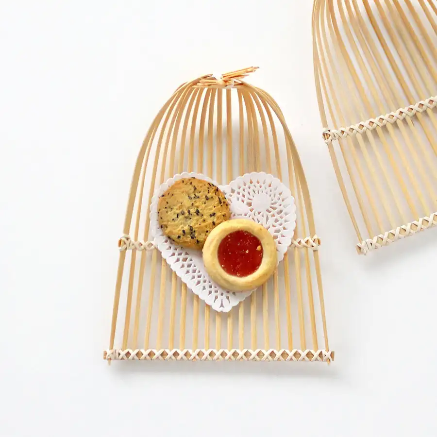 竹ひご唐揚げバスケット｜ホームカフェ 和食 器 天ぷら皿 — 2