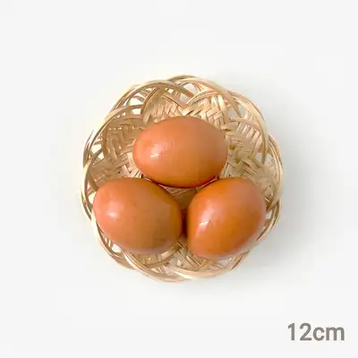 12cm竹製フラワーざる（揚げ物盛り皿 ミニボウル 居酒屋 花ざる 和食料理 装飾小物）