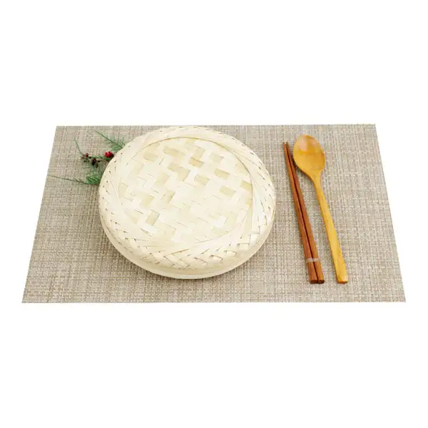L Round Bamboo Food Container - Traditional Korean Lunch Box for Korean Sweets, Rice Cakes, Persimmons, Wedding Gifts, Picnic, Kimbap Packaging — 2