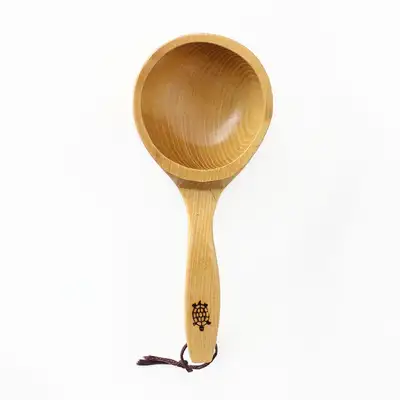Korean Domestic Wood Gourd Ladle Large (Traditional Drinking Vessel for Rice Wine, Makgeolli Scoop, Wooden Dipper, Cultural Experience, Foreign Gift, Korea Souvenir)