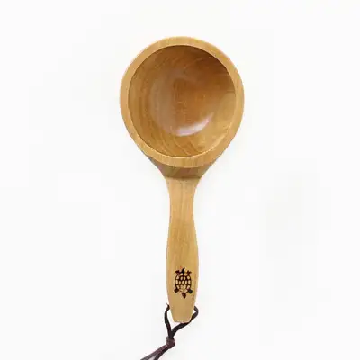 Korean Natural Wood Gourd Ladle - Medium (Dongdongju Makgeolli Wooden Scoop Traditional Culture Experience Foreign Gift Korean Souvenir)