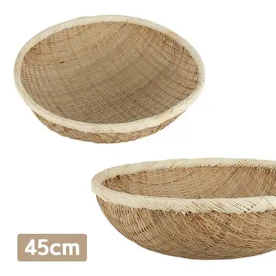 45cm Bamboo Traditional Steamer Basket (Deep Woven Basket)