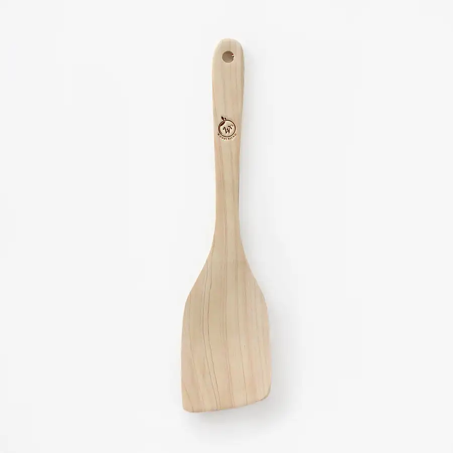 Cypress Wood Stir-Fry Spatula Diagonal 317 | Wood Cooking Spoon Turner — 2