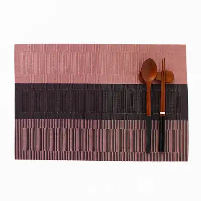 Pink Two-Tone Line Table Mat | Table Runner Placemat