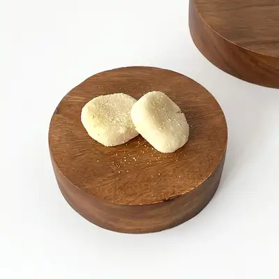 15cm Tall Round Wood Serving Board | Home Party Cheese Plating