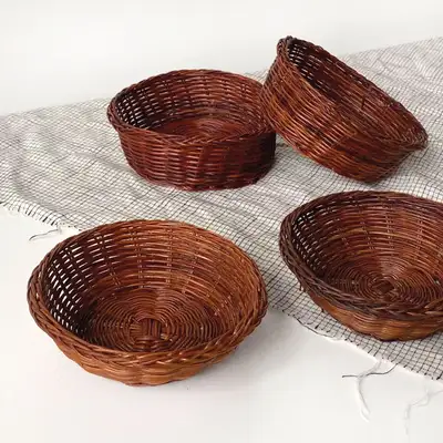 Fun Mini Basket Round | Rice Cake Basket Songpyeon Traditional Korean Sweets Egg Packaging