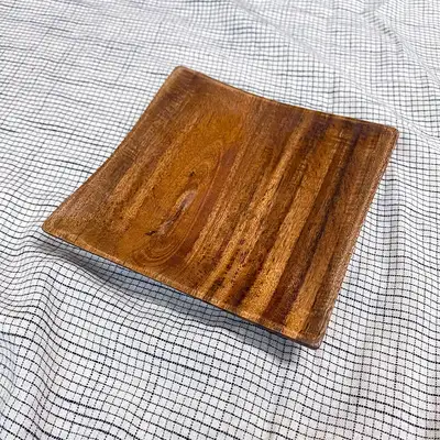 Edge Square Wood Plate 152 | Wood Snack and Appetizer Dish