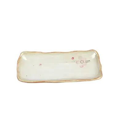 粉青梅花焼き皿 小