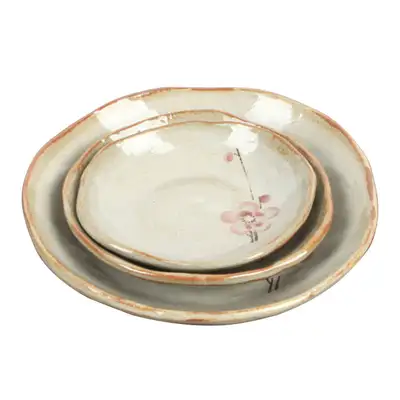 （3種）粉青 梅花 飯碗セット