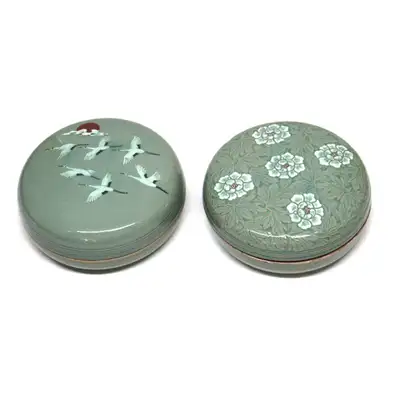 道城青磁 5号 香合＆宝石箱（統合）