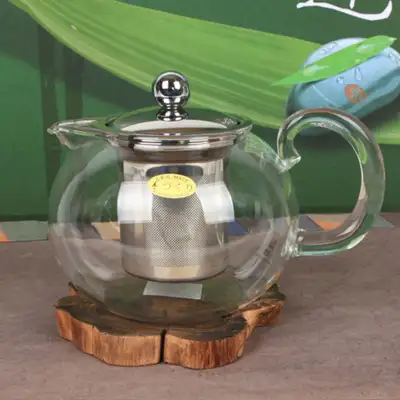 チカオ 高級ステンレス茶漉し付き茶急須 (800ml)CK-020MB