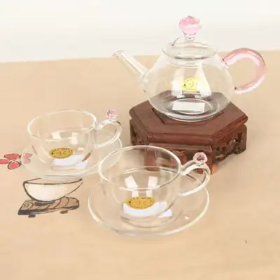 ピンクバラ 2人用 茶ケース