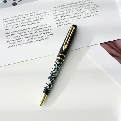 高級ギフト用螺鈿ボールペン（梅と蝶）
