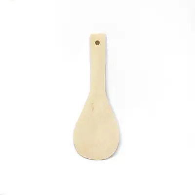 8cm x 22cm Domestic Wooden Rice Paddle | Commercial-Grade Wood Natural Wood