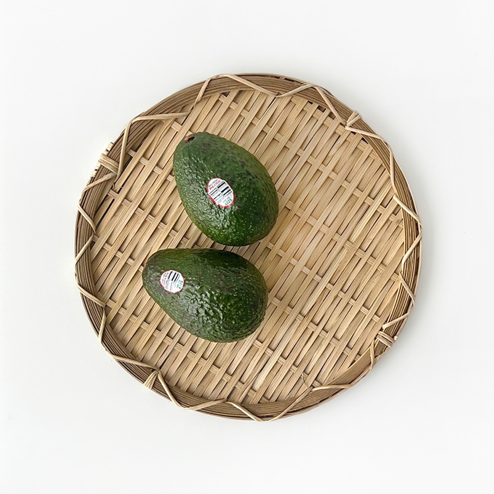 28cm Bamboo Round Winnowing Tray | Traditional Bamboo Sieve Tray Holiday Buckwheat Noodle Platter Pancake Vegetable Wrap Lettuce Tempura Serving Platter Dish