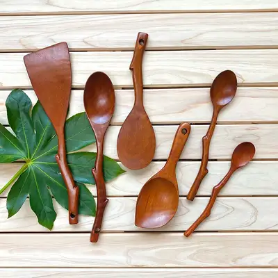 Madi Rosewood 6-Piece Set | Kitchen Tool Wooden Cooking Utensils