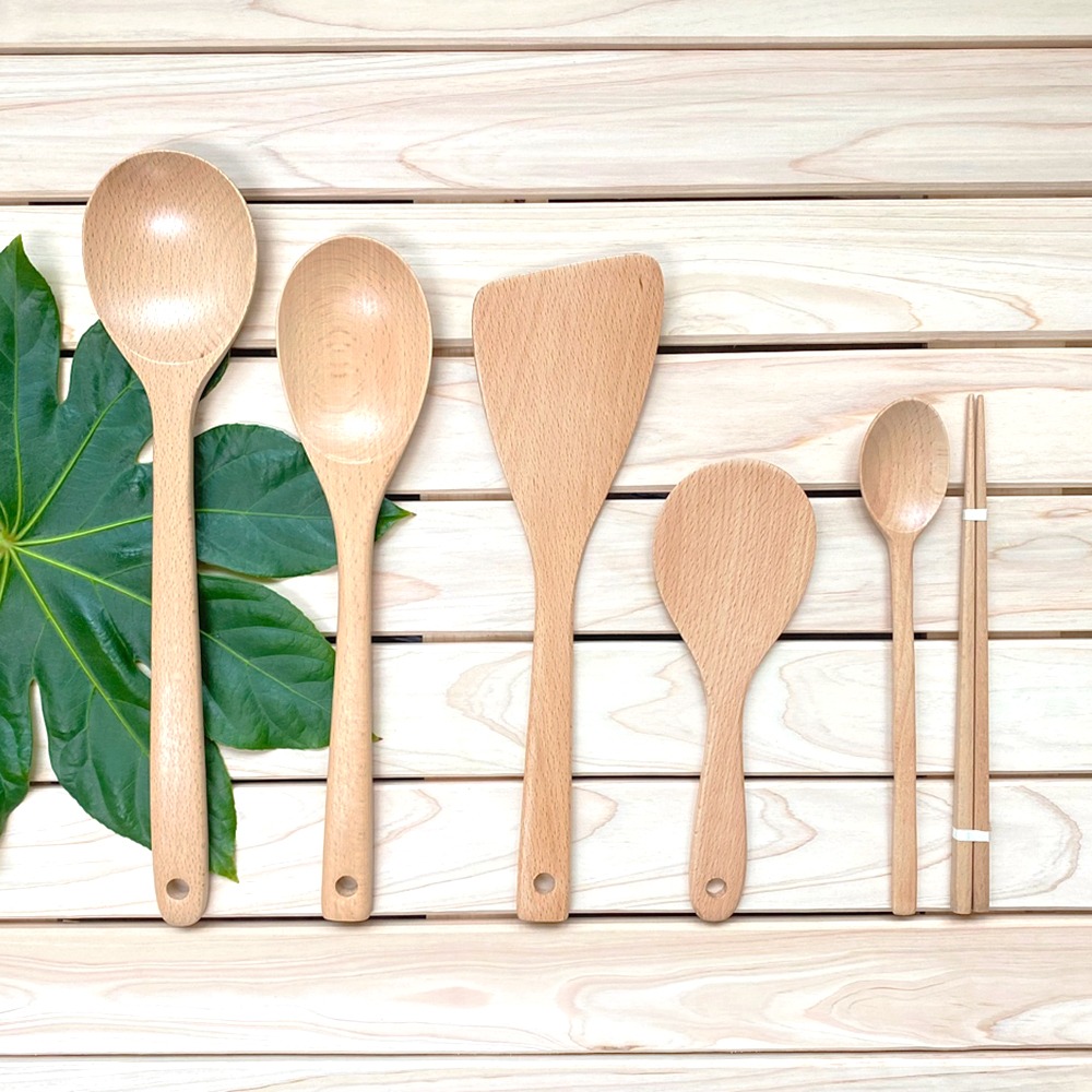 Beechwood 5-Piece Set | Kitchen Tools Wood Utensils