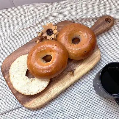 44x20 Natural Wood Handle Round Rectangle Serving Board | Plating