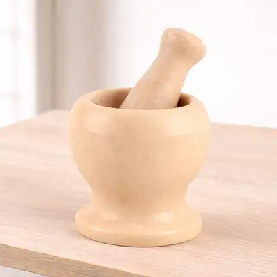 伝統玉乳鉢+乳棒セット アプリコット | 石乳鉢 ニンニク潰し 生姜 つぶし 薬味みじん切り 薬研 手動乳鉢 ゴマ挽き