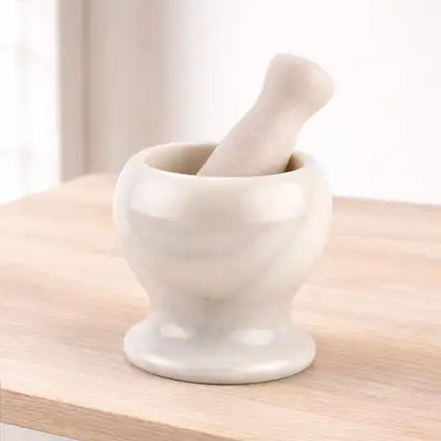 伝統玉すり鉢+すりこぎセット 灰白色｜石製すり鉢 ニンニク潰し 生姜 薬研 手すり鉢 ゴマ挽き
