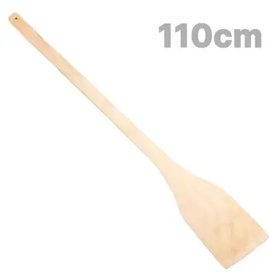 110cm Domestic Solid Wood Dobe (Commercial Restaurant Large Square Wooden Long Spatula Multi-Purpose Cooking Tool Cauldron Long Ladle)