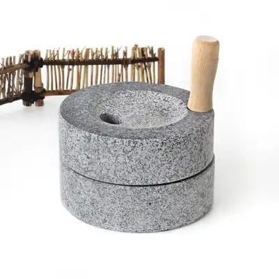The Dam & Co. Domestic Mini Millstone 16cm | Duplex Millstone with Handle Coffee Traditional Interior Decor Experience
