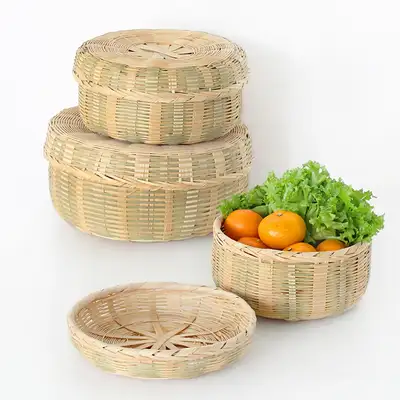 Round Wooden Lacquered Box 3-Piece Set (Holiday Seollal Chuseok Rice Cake Box Korean Confection Box Wedding Ceremony Gift Box Side Dish Container Lunch Box)