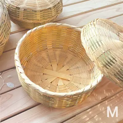 M Inner Diameter 22cm Round Traditional Korean Stacked Box (Holiday Gift Wrapping for Lunar New Year, Chuseok, Return Gift, Wedding Ceremony Offering Box, Korean Sweets, Rice Cake Basket, Lunch Box, Side Dish Container)