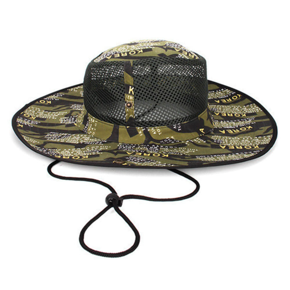 English Pattern Khaki Mesh Cap | Work Cap Military Survival Mesh Hat Fishing Hiking Safari Jungle Hat