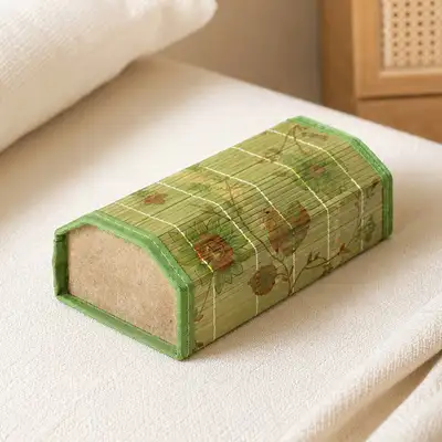 Cool Bamboo Flower Qingdai Hexagonal Pillow | Camping Van Life Cool Pillow Health Group Gift Summer Ventilated Pillow Firm Pillow