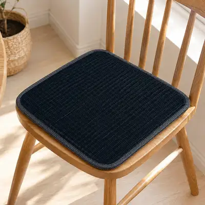 Blue Square Ventilated Cooling Seat Cushion (Summer Chair Office Student Cool Cushion Restaurant Vehicle Truck Taxi Guest Cushion)