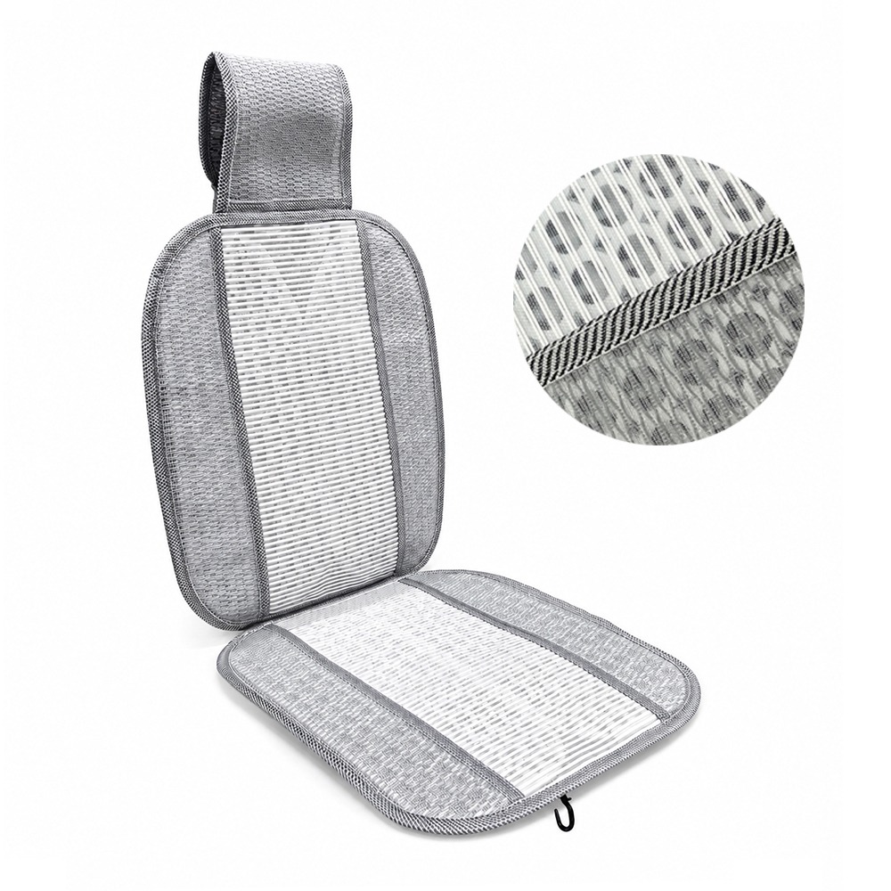 Line Ventilated Car Seat Cushion Gray (Cooling Breathable Summer Cushion for Bus Office Car Taxi Truck)