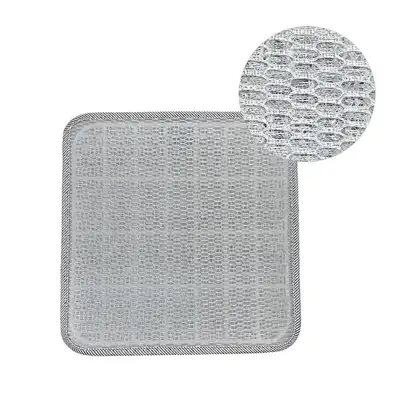 Next Generation Line Gray Ventilated Cushion (Summer Chair Office Student Cool Pad Restaurant Car All-Season Guest Cushion)