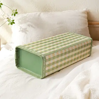 Cool Bamboo Square Pillow Check Pattern | Camping Car Camping Cool Pillow Health Group Gift Summer Breathable Pillow Hard Pillow