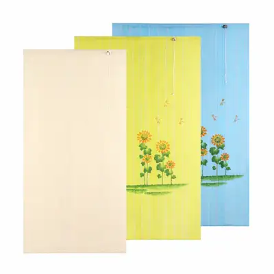 Gilchang Hyunpoong Auto Door Curtain (Retro Interior Decor Entrance Summer Door Curtain Dining Room Doorway Partition Kitchen Sunshade)