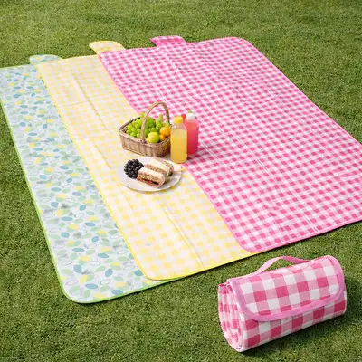 Sensual Portable Pocket Picnic Mat (Foldable Handle Waterproof Outdoor Car Camping Picnic Mat)