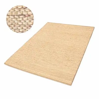 Premium Natural Sedge Square Mat (Traditional Holiday Ancestral Ritual Mat - Jjimjilbang Mat - Ceremonial Offering Mat - All-Season Carpet)