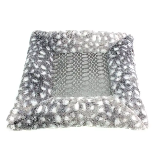 Soft Gray Rabbit Design Car Seat Cushion 1pc | Office Student Exam Prep Chair Square Cushion Winter Interior Decor — 2