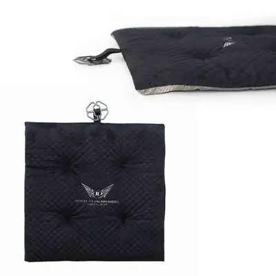 Soft Royal Microfiber Square Cushion Black (Interior Office Student Car Seat Winter Automobile Square Cushion)