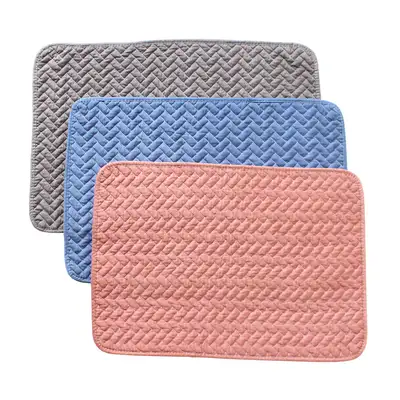 Fabric Color Bath Mat (Bathroom Toilet Cotton Bath Mat Kitchen Mat Entrance Living Room Interior Elegant Rug)