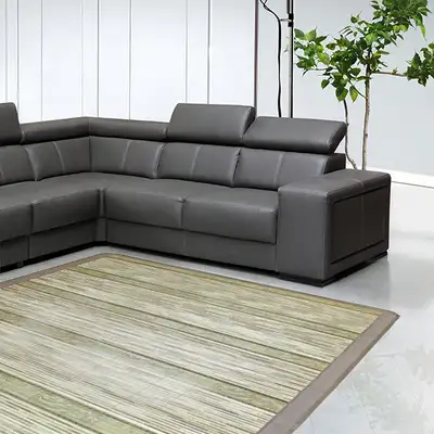 Living Room Compressed Two-Tone Pattern Large Bamboo Mat (Cool Summer Bed Bamboo Woven Mat Large Carpet Breathable Cool Mat)