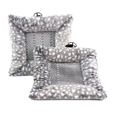 Gray Rabbit Cushion 1P (Interior Office Student Exam Seat Chair Winter Car Vehicle Square Cushion)