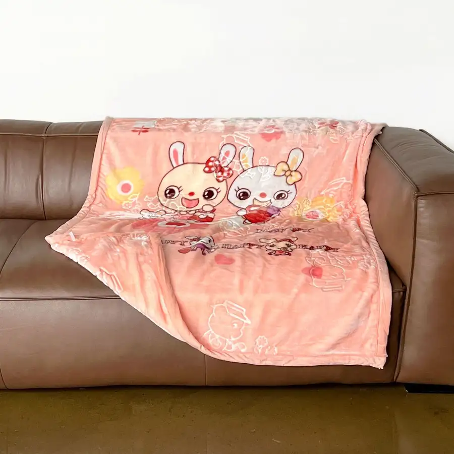 Soft Character Microfiber Knee Blanket (Camping Mini Nap Blanket Mink Student Office Blanket) — 3