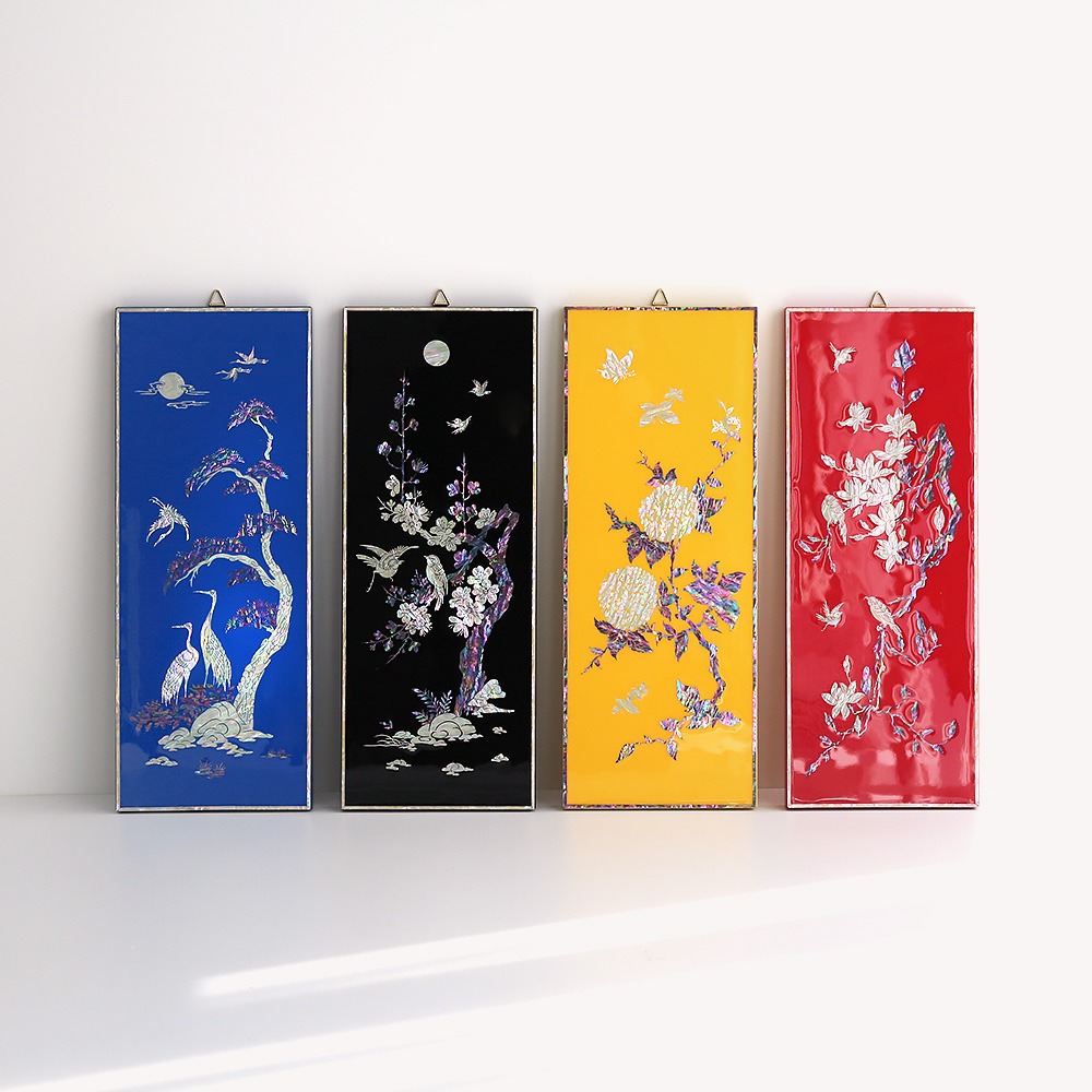 Nacre Inlaid Lacquerware Color Wall-Hanging Nacre Frame