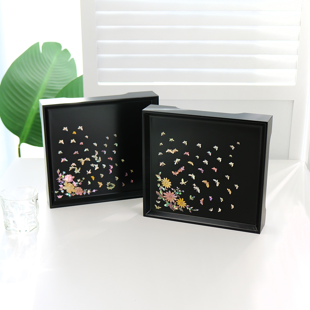 Nacre Lacquerware Mini Square Tea Table